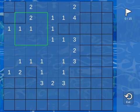 Единица с одной закрытой ячейкой рядом.